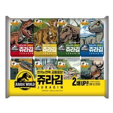 MANJUN 韓國侏儸紀恐龍海苔 8個裝, 1個, 80g