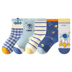 아이뿜 아동용 우주소년 양말 5켤레 세트 F149