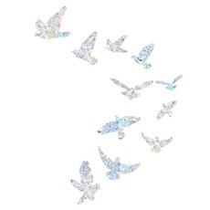 Souplace 彩虹稜鏡窗戶玻璃貼紙 鳥, 混合顏色