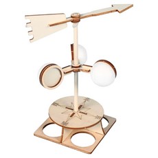 넥트론 물리 과학실험 DIY 키트 풍향계 우드 150 x 80 x 145 mm, 1세트