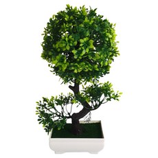 Soul Rich療癒迷你松樹人造盆栽套組, 1套, 款式1