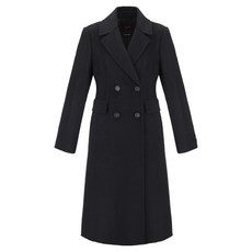 SOUP 女款雙排扣手工長版保暖大衣 SABHC89