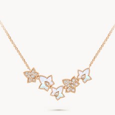 LOLA ROSE 女款 Ivy 珍珠母貝方晶鋯石鏈條項鍊 LR50055