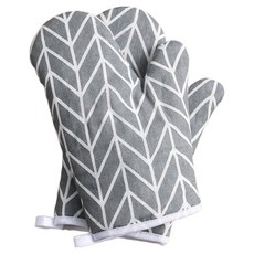 쿠맷 두꺼운 오븐 전용 베이킹 장갑 양손착용 세트, 1세트, 카레라