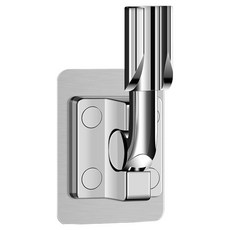 한봄누리 무타공 각도 조절 샤워기거치대 홀더, 실버