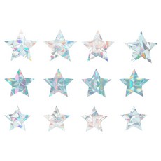 Souplace 彩虹稜鏡窗戶玻璃貼紙, 星星
