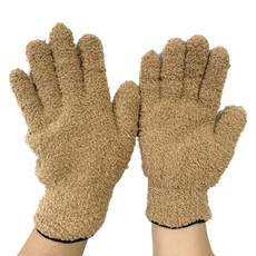 굿썸 깔끔한 세탁가능 마이크로화이버 집안청소 화초먼지제거 장갑 23g 23 x 12 x 0.5 cm 2p, 카멜색, 4개