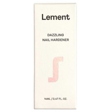 Lement 亮片硬甲護甲油, 1個, 14ml, 亮粉凝膠