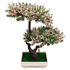 Soulrich 清新迷你松樹人造盆栽組, 1套, 粉紅色