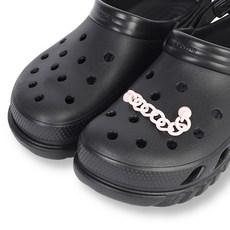 크록스 얇은 핑크 체인 지비츠 10012304 FREE