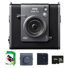 인스탁스 와이드에보 즉석카메라 + 필름 20p + 케이스 다크그레이 + 와이드앨범 랜덤발송 + 32GB 메모리 세트 FI028, 1세트