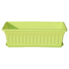 사인포스트 파스텔톤 배란다 옥상 텃밭 화분, 그린, 1개