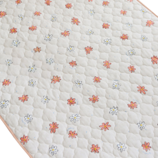 PRIELLE Boom Boom 棉質嬰兒絎縫防水床墊, 1個, 珊瑚款