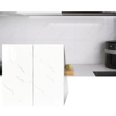 前程似錦 黏貼式廚房浴室裝飾磁磚壁紙貼紙, 白色大理石