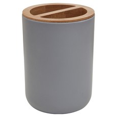 Premier Canyon 竹纖維雙格牙刷杯, 1個, 灰色