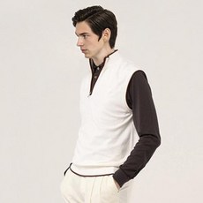 GARMENT GOLF 男士半拉鍊針織背心 GMKVC314