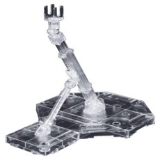 BANDAI 1/144 1/100 Action Base 1 鋼彈模型 地台型支撐架 腳架 組裝模型, 透明色, 1個