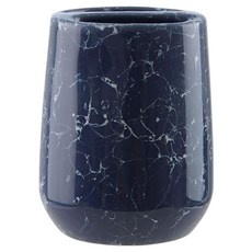 Premier Bubble 雙格牙刷杯, 1個, 石紋黑