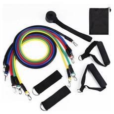 Pocket Master 居家訓練彈力管 肌力運動 登山扣環 加強型 套組, 1套, 混合顏色