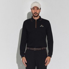 GARMENT GOLF 男士半拉鍊領長袖T恤 GMTLD301