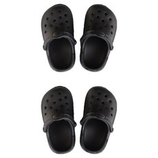 웨이비데이즈 반려동물 프루 슬리퍼 2켤레, 블랙, 4개