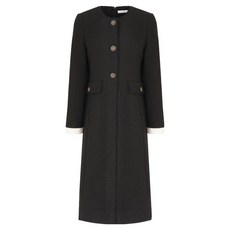 Olivia Hassler H字型粗花呢保暖連身裙 OHCWOP102, 黑色