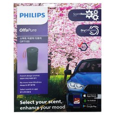 PHILIPS 飛利浦 台灣公司貨 智能車用香氛機, 黑色, OlfaPure 7100