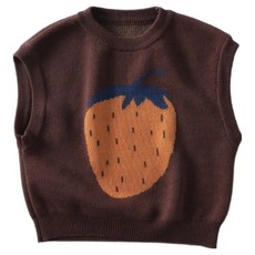 Arbe 兒童草莓針織背心