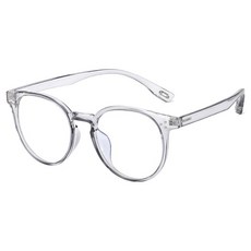 ALEGANT 冷調極簡圓框輕量UV400光學濾藍光眼鏡 TR90