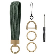 Khohimo 鑰匙圈吊飾配件套組 5W0592, 1套, 綠色