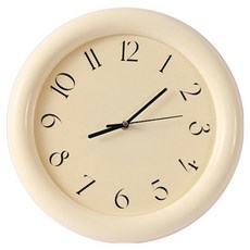 北歐簡約感性居家咖啡館掛鐘 BRP1117, 奶油色