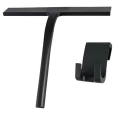 더자카 슬림 스퀴지 물기제거기 걸이 세트, 블랙, 1세트