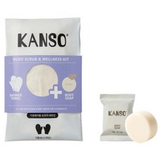 간소 부드러운 손모아 때장갑 + 바디 앤 페이스 솝, 화이트, 1세트
