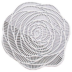 bebehome 金色玫瑰輕奢隔熱杯墊, 銀色玫瑰, 直徑10cm, 1個