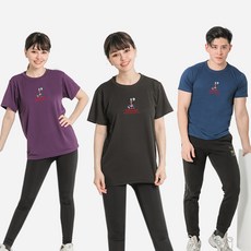 MI MI LEO 高透氣吸排T恤3件組 台灣製 C17, 深紫色 + 黑色 + 深藍色