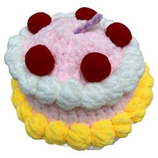 編織蛋糕, 1個, 粉色