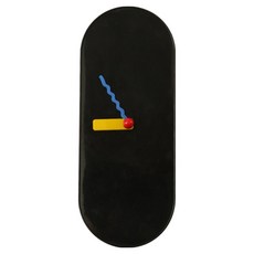 북유럽 소프트 감성 홈카페 롱 벽시계 BRP1118, 블랙
