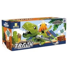 恐龍玩具滑梯 暴龍迷你車, 1個, 混合顏色