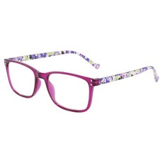 Megasol 中性款 抗UV400濾藍光時尚老花350度眼鏡大框眼鏡 米釘印花矩方框 828