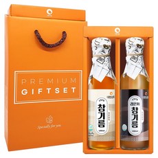 Daehyeonsanghoe 低溫壓榨麻油 180ml + 黑芝麻麻油 180ml 禮盒, 1套