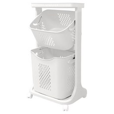 Im Home Living LINE Standard 雙層洗衣籃, 白色