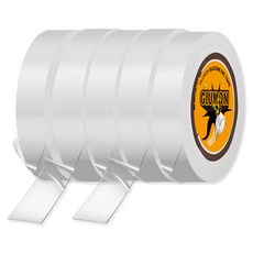 Glumon 超強力矽膠透明凝膠奈米雙面膠帶 15mm x 1m, 5個