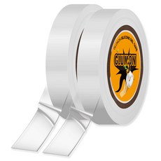 Glumon 超強力矽膠透明凝膠奈米雙面膠帶 15mm x 1m, 2個