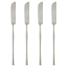 JUST HOME 凱恩斯 304不鏽鋼奶油抹刀 7009-12, 4個, 銀色