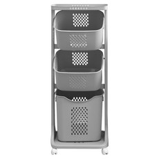 아임홈리빙 라인 스탠다드 빨래바구니, 그레이