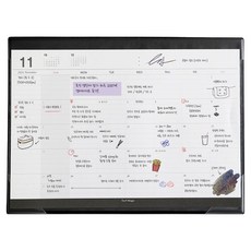 Iciel design 2026 月計畫本 + 滑鼠墊組合, 黑色, 1套