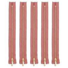 brandyarn YKK粉彩金屬拉鍊 20cm, 玫瑰粉, 5個