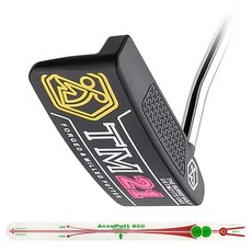 BURKE Series 一字型高爾夫推桿 黑色 83.82cm(33) TM21 + 推桿輔助器套組, R, 3度