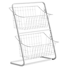 Otem 2層多用途鐵製層架, 白色, 1個
