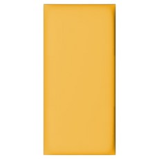 Misoroun 微笑牆面軟墊 壁墊 20 x 50 cm, 1個, 黃色